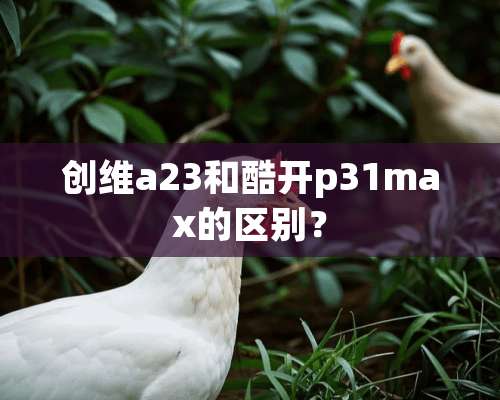 创维a23和酷开p31max的区别？