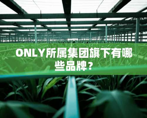 ONLY所属集团旗下有哪些品牌？