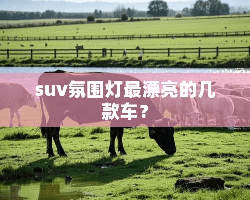 suv氛围灯最漂亮的几款车？