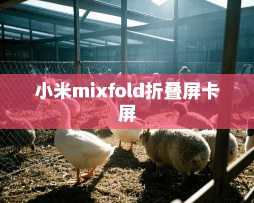 小米mixfold折叠屏卡屏