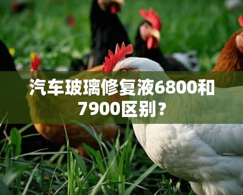 汽车玻璃修复液6800和7900区别？