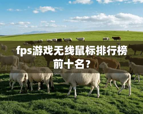 fps游戏无线鼠标排行榜前十名？