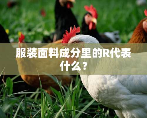 服装面料成分里的R代表什么？