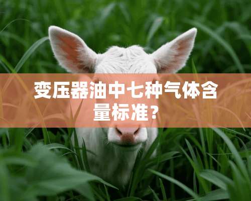 变压器油中七种气体含量标准？