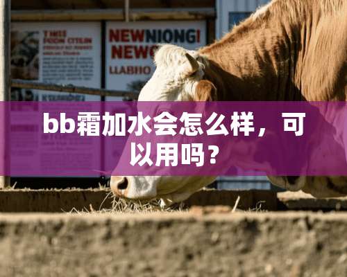 bb霜加水会怎么样，可以用吗？