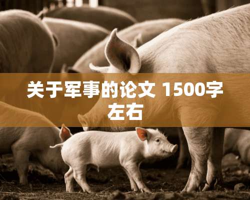 关于军事的论文 1500字左右