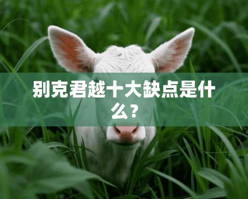 别克君越十大缺点是什么？