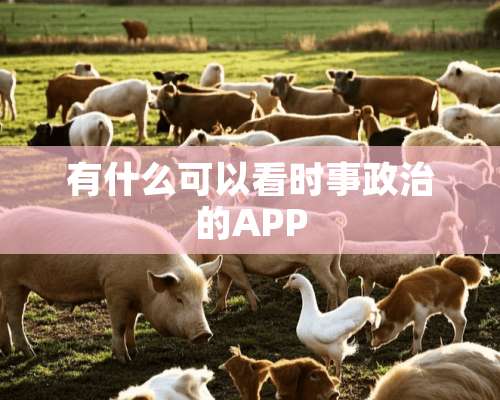 有什么可以看时事**的APP