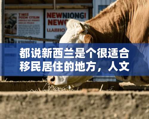 都说新西兰是个很适合移民居住的地方，人文优势具体是什么呢？