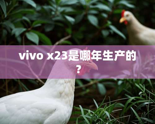 vivo x23是哪年生产的？