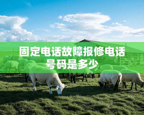 固定电话故障报修电话号码是多少