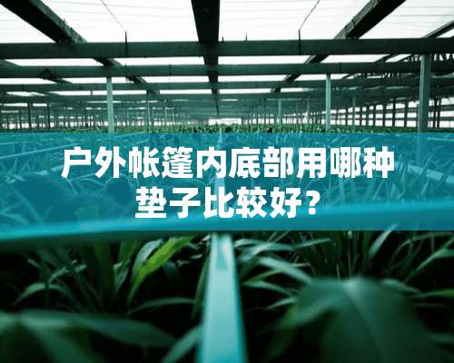 户外帐篷内底部用哪种垫子比较好？