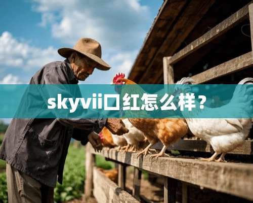 skyvii口红怎么样？