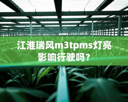 江淮瑞风m3tpms灯亮影响行驶吗？