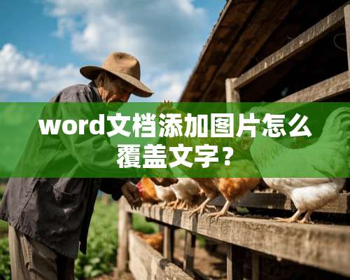 word文档添加图片怎么覆盖文字？