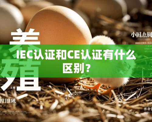 IEC认证和CE认证有什么区别？