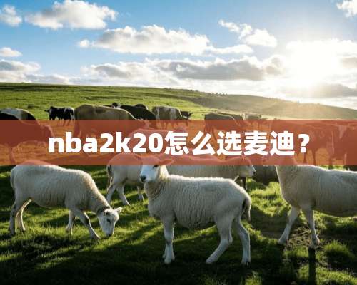 nba2k20怎么选麦迪？