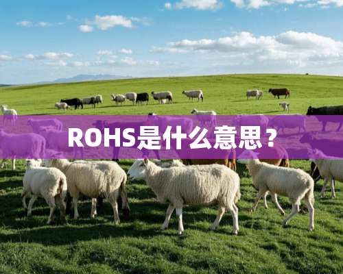 ROHS是什么意思？