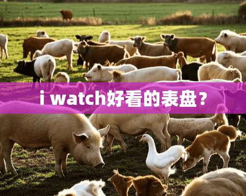 i watch好看的表盘？