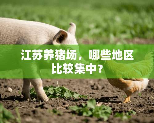 江苏养猪场，哪些地区比较集中？