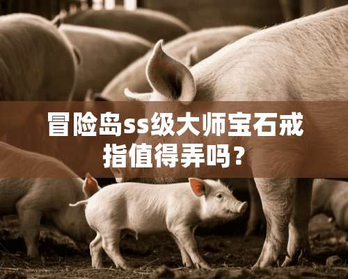 冒险岛ss级大师宝石戒指值得弄吗？