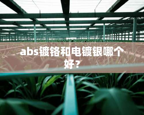 abs镀铬和电镀银哪个好？