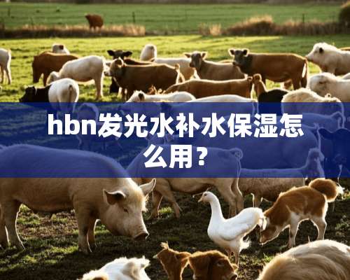 hbn发光水补水保湿怎么用？