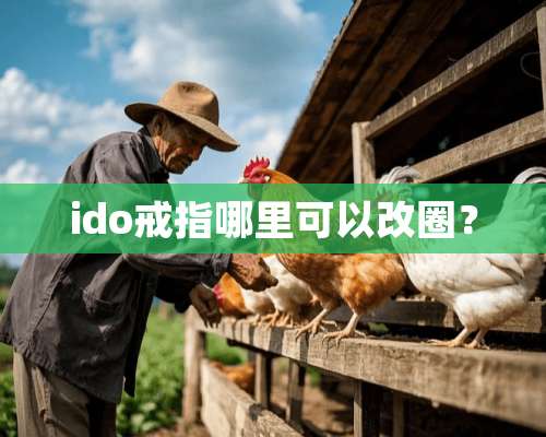 ido戒指哪里可以改圈？