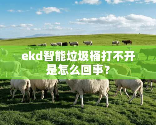 ekd智能垃圾桶打不开是怎么回事？