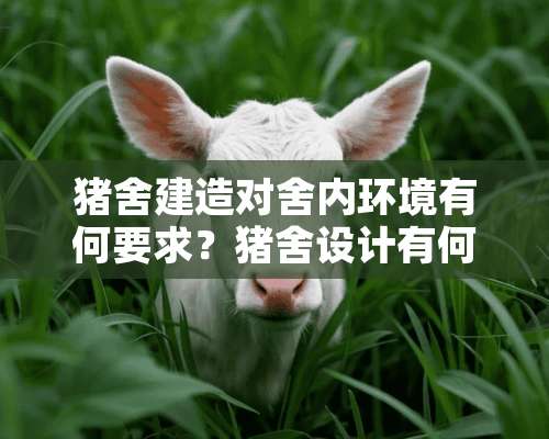 猪舍建造对舍内环境有何要求？猪舍设计有何构造？