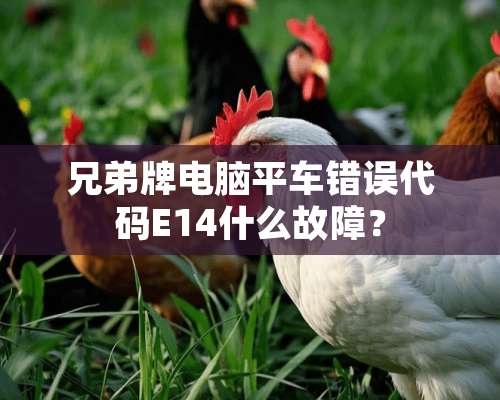 兄弟牌电脑平车错误代码E14什么故障？