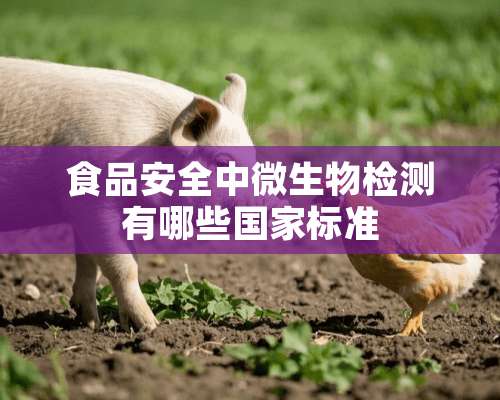 食品安全中微生物检测有哪些国家标准