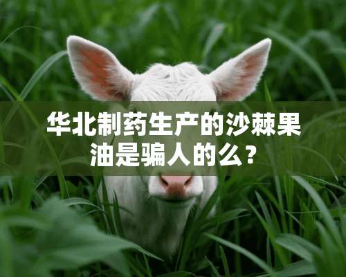 华北制药生产的沙棘果油是骗人的么？