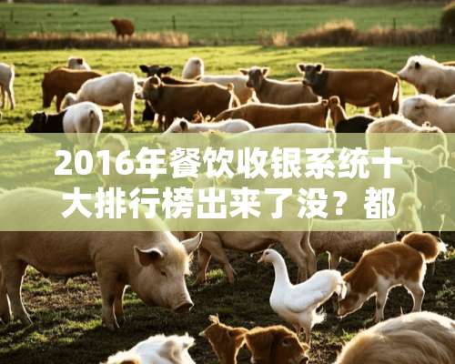 2016年餐饮收银系统十大排行榜出来了没？都有哪些？