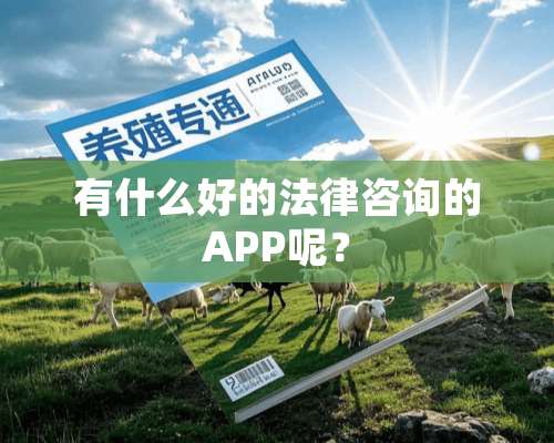 有什么好的法律咨询的APP呢？