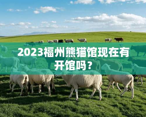 2023福州熊猫馆现在有开馆吗？