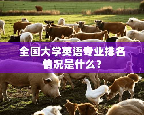 全国大学英语专业排名情况是什么？