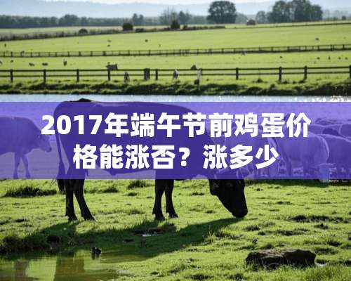 2017年端午节前鸡蛋价格能涨否？涨多少