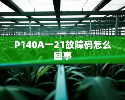 P140A一21故障码怎么回事