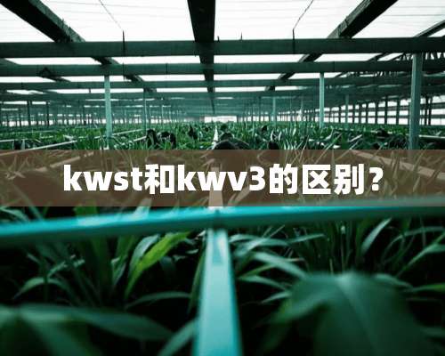 kwst和kwv3的区别？