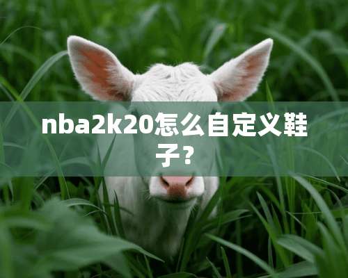 nba2k20怎么自定义鞋子？