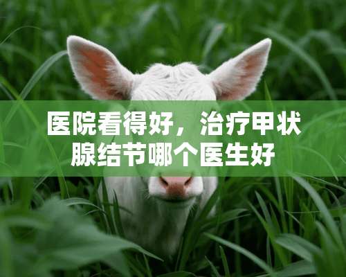 医院看得好，治疗甲状腺结节哪个医生好