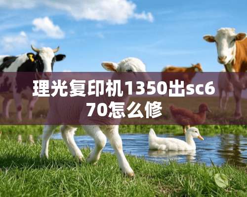 理光复印机1350出sc670怎么修