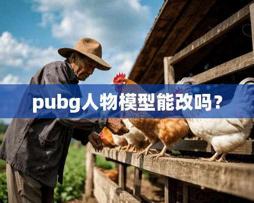 pubg人物模型能改吗？