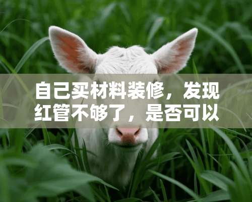 自己买材料装修，发现红管不够了，是否可以用蓝管替代红管？