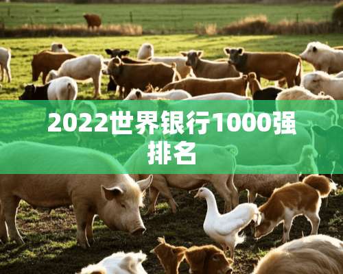 2022世界银行1000强排名