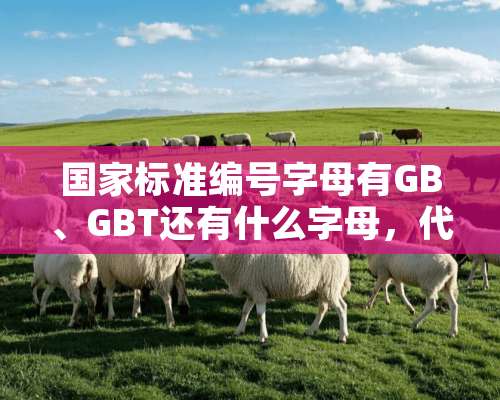 国家标准编号字母有GB、GBT还有什么字母，代表什么含义？