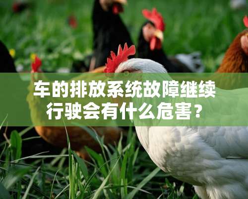 车的排放系统故障继续行驶会有什么危害？