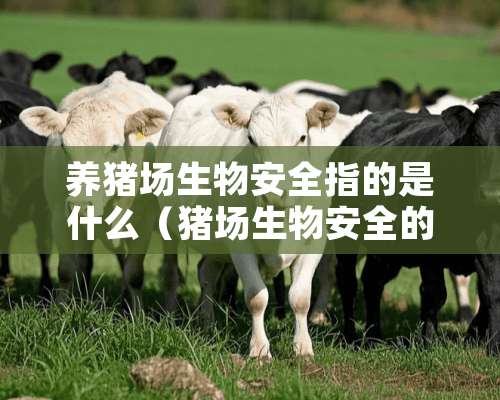 养猪场生物安全指的是什么（猪场生物安全的定义,及重要性）