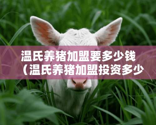 温氏养猪加盟要多少钱（温氏养猪加盟投资多少）